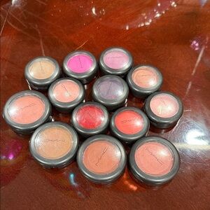 13 MAC Cosmetics cream Blush Collection - Vibrant Pink, Red, Coral Shades